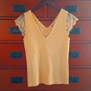 T Tahari Lace Tank Top